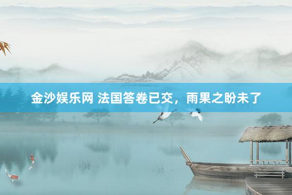 金沙娱乐网 法国答卷已交,雨果之盼未了
